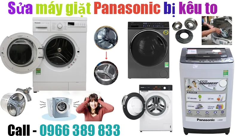 sửa máy giặt Panasonic giặt bị kêu to tại hà nội
