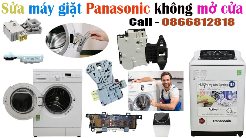 sửa máy giặt Panasonic hỏng khóa cửa tại hà nội