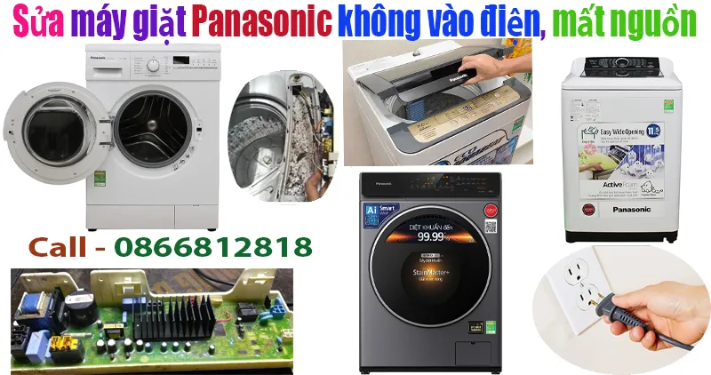sửa máy giặt Panasonic không vào điện tại hà nội