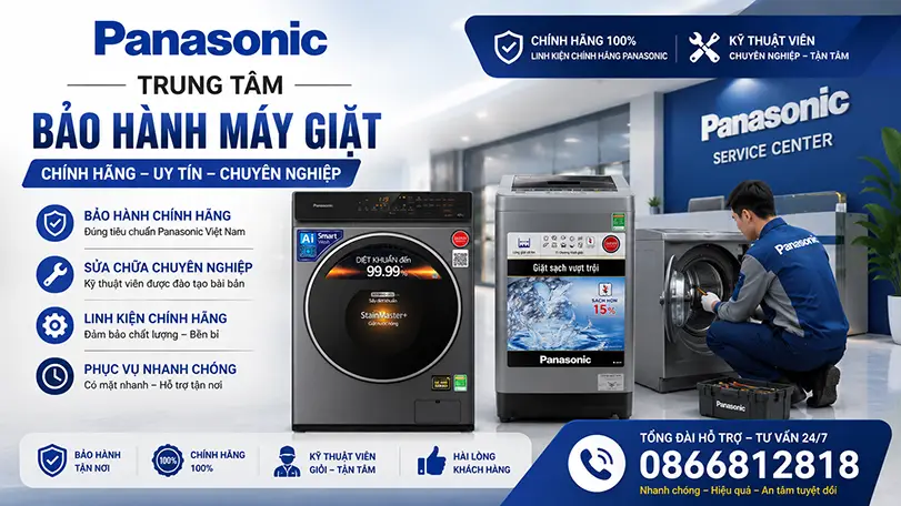 Trung tâm bảo hành máy giặt Panasonic tại Hà Nội