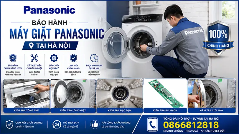 Bảo hành máy giặt Panasonic chính hãng