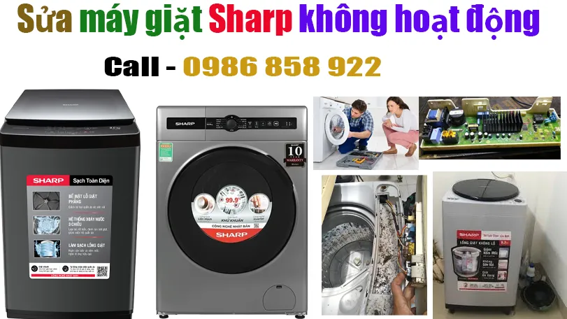 sửa máy giặt Sharp không hoạt động tại hà nội