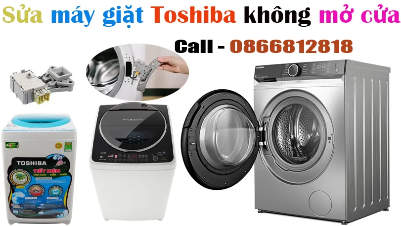 Sửa máy giặt Toshiba hỏng khóa cửa , công tắc cửa tại hà nội