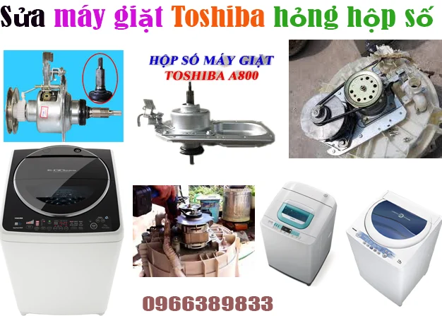 thay hộp số máy giặt Toshiba bị hỏng tại hà nội