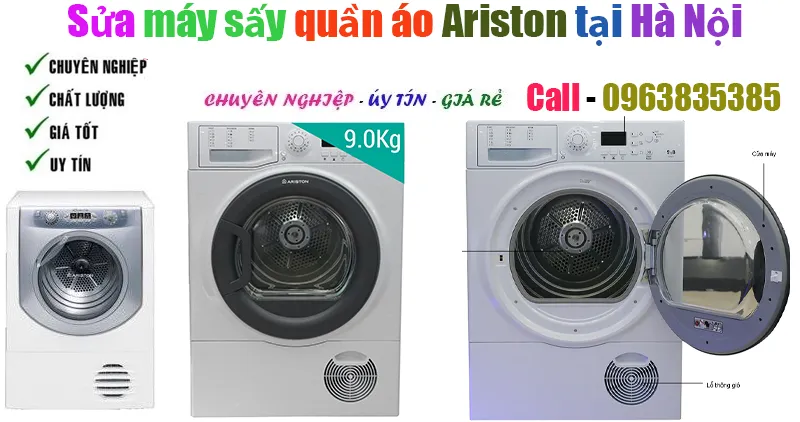 sửa máy sấy quần áo Ariston tại hà nội