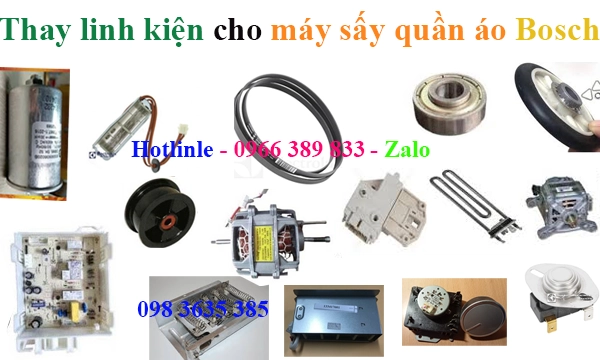 thay linh kien may say quan ao bosch tai nha
