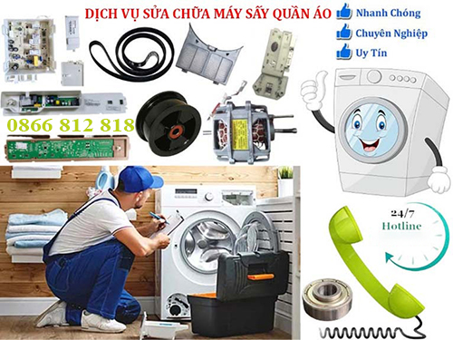 thay linh kiện máy sấy quần áo Candy tại nhà khách