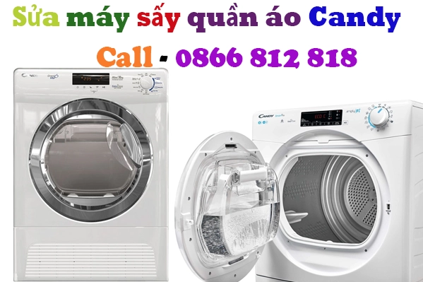 sửa máy sấy quần áo Candy không vào điện bị mất nguồn