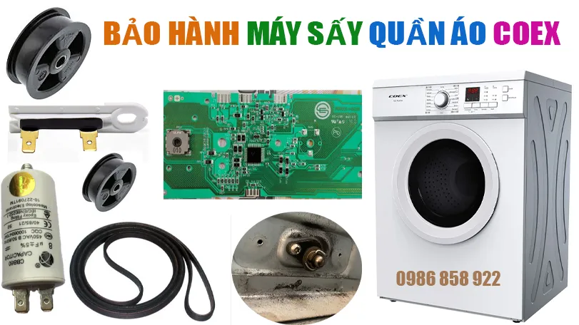 trạm bảo hành sửa chữa máy sấy quần áo coex