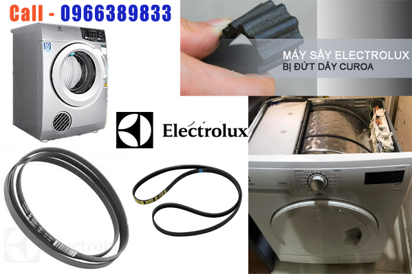 máy sấy quần áo Electrolux hỏng, đứt dây curoa