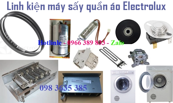 thay linh kiện máy sấy quần áo Electrolux chất lượng