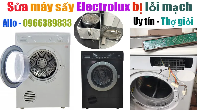 sửa máy sấy quần áo electrolux bị lỗi mạch tại hà nội
