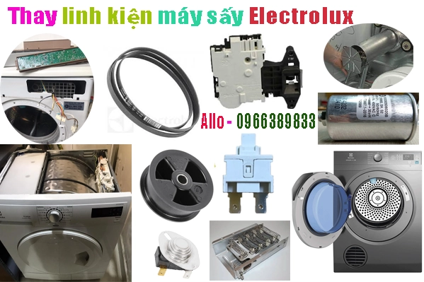 thay linh kiện máy sấy quần áo Electrolux sấy không khô tại hà nội