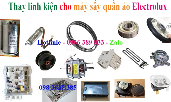 sửa máy sấy quần áo Electrolux không vào điện top 1 HN