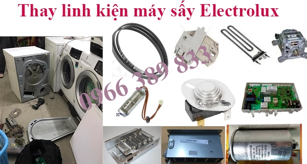 thay linh kiện máy sấy quần áo Electrolux chất lượng