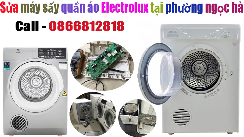 sửa máy sấy quần áo Electrolux tại phường ngọc hà