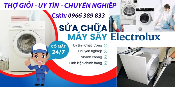 trung tâm bảo hành máy sấy quần áo Electrolux chất lượng