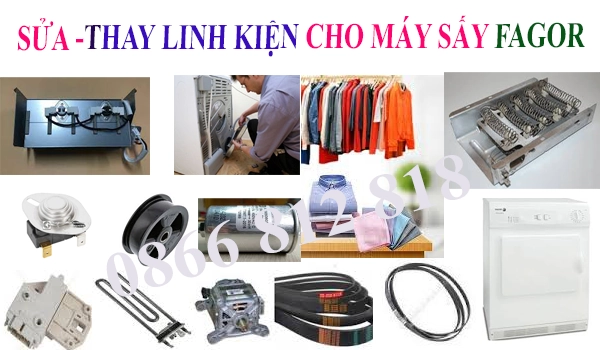 sua thay linh kien may say fagor say khong nong quan ao