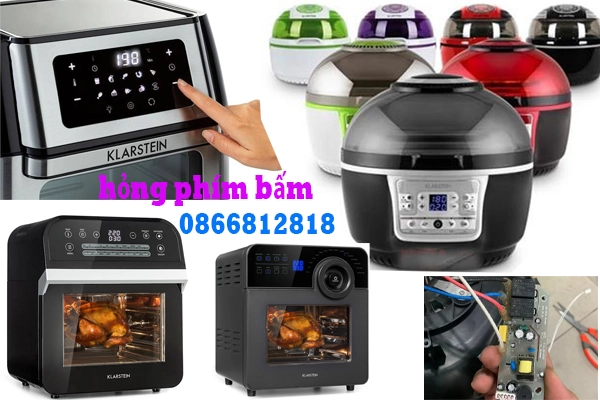 sửa nồi chiên không dầu Klarstein hỏng phím bấm, nút ấn