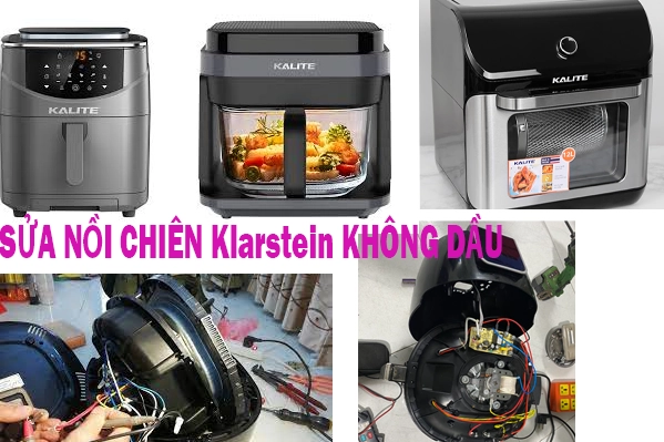 sửa nồi chiên không dầu Klarstein không vào điện, mất nguồn