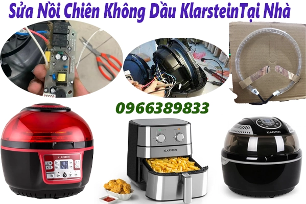 sửa nồi chiên không dầu klarstein