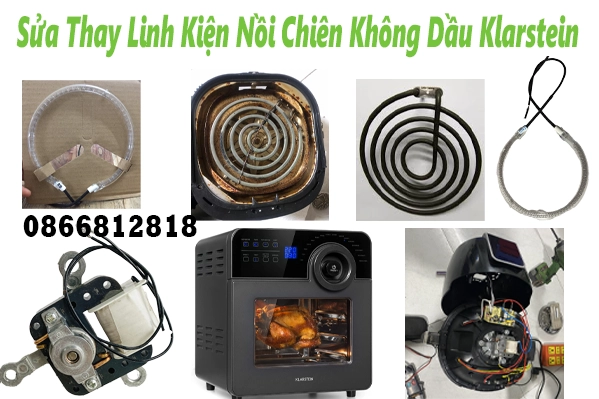 sửa nồi chiên không dầu klarstein tại nhà