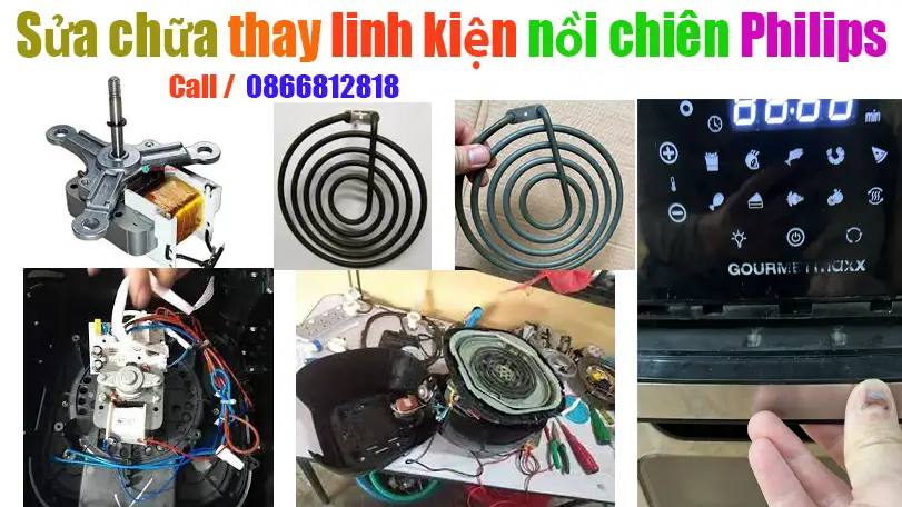 Sửa nồi chi&ecirc;n kh&ocirc;ng dầu Philips hỏng cảm ứng
