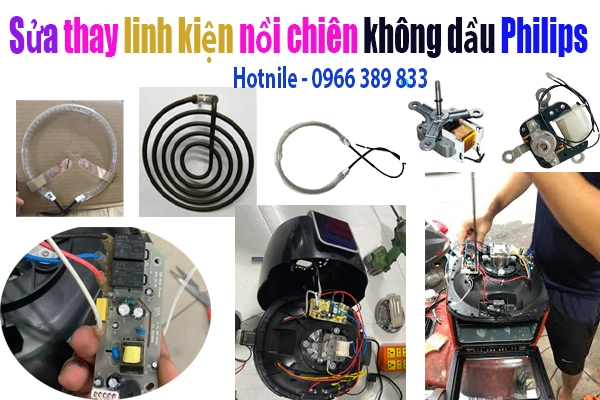 sửa chữa nồi chiên không dầu Philips tại nhà khách
