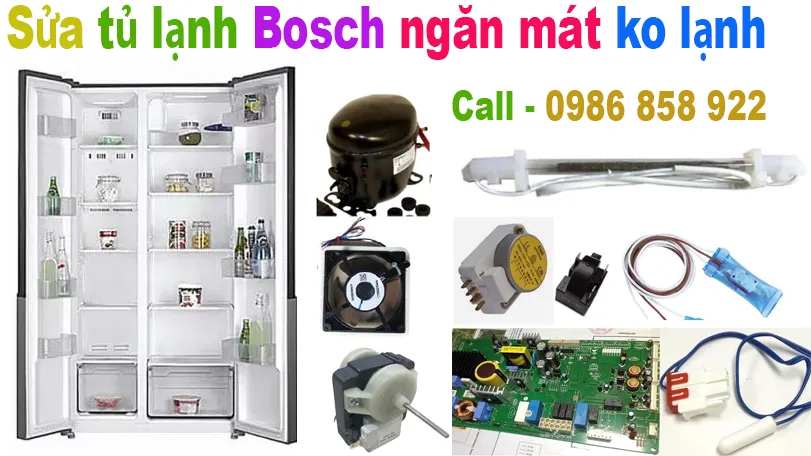 Sửa tủ lạnh Bosch ngăn mát không lạnh