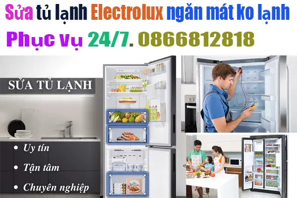 sửa tủ lạnh Electrolux ngăn lạnh không mát tại hà nội