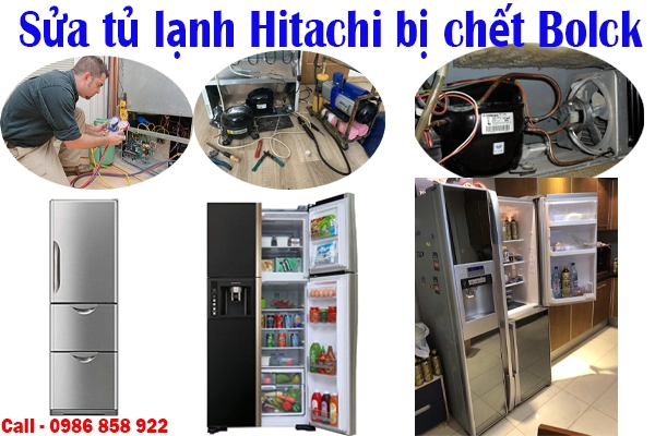 sửa tủ lạnh Hitachi bị hỏng Block, chết Block