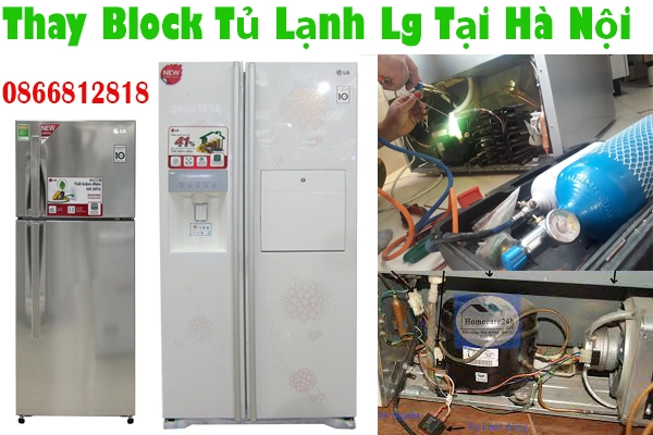 thay Block tủ lạnh Lg