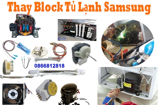Thay Block tủ lạnh Samsung tại hà nội
