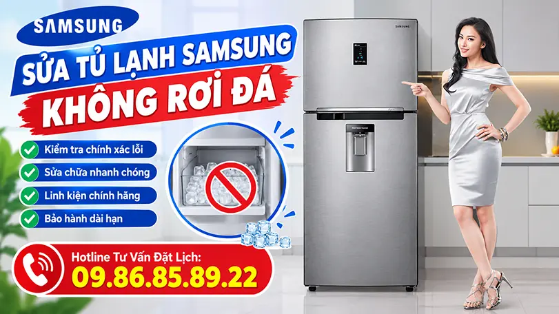 Sửa Tủ Lạnh Samsung Không Rơi Đá Tự Động Tại Nhà