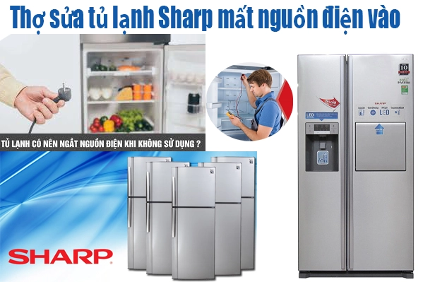 sửa tủ lạnh Sharp không vào điện tại Hà Nội