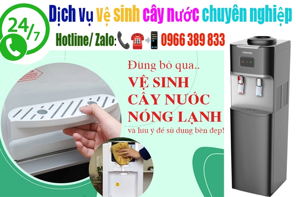 vệ sinh cây nước nóng lạnh top 1 Hà Nội