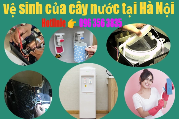 vệ sinh cây nước nóng lạnh tại hà nội