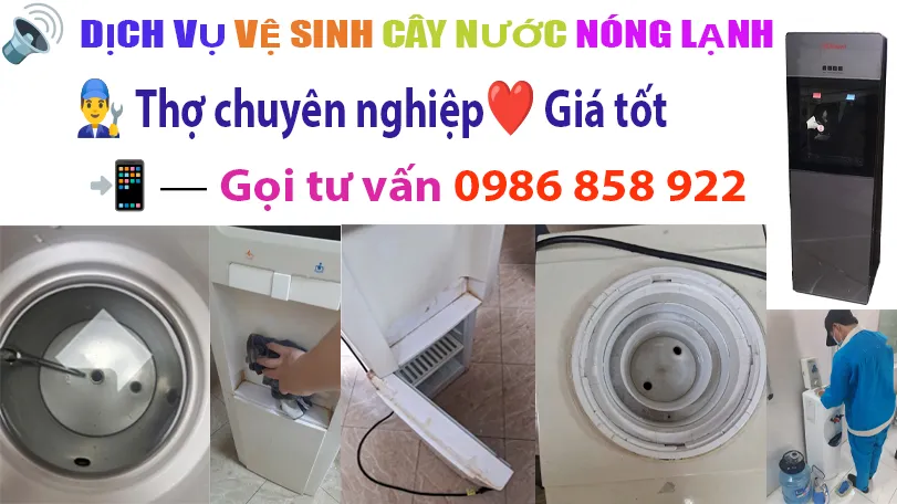 Vệ sinh cây nước nóng lạnh giá tốt