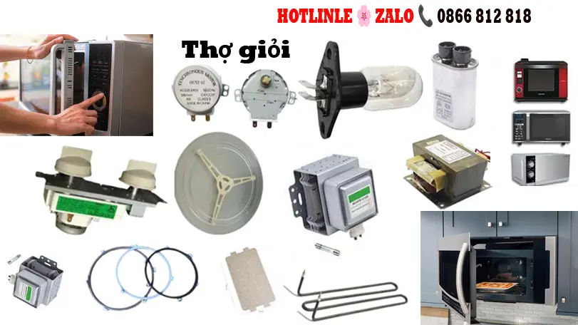 Sửa thay linh kiện lò vi sóng bị rò điện tại hà nội