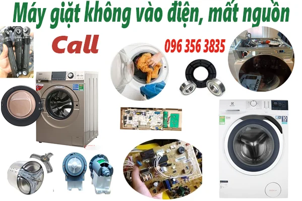 sửa máy giặt không có điện vào, mất nguồn