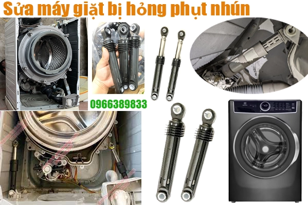 sửa máy giặt hỏng bộ giảm xóc, phụt nhún tại hà nội