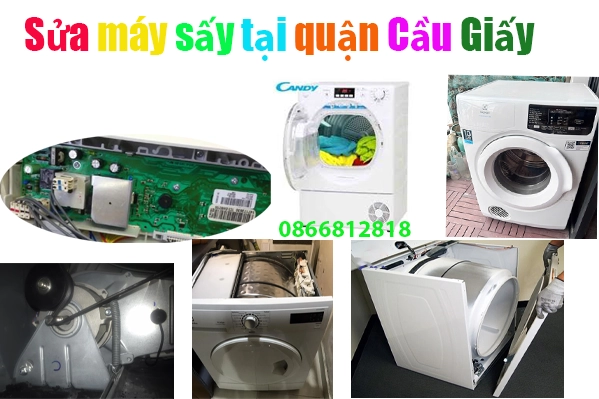 Sửa máy sấy quần áo tại quận Cầu Giấy