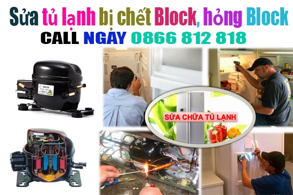 sửa tủ lạnh bị chết block tại hà nội