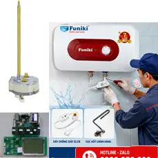 Sửa B&igrave;nh N&oacute;ng Lạnh Funiki Bị R&ograve; Điện Tại H&agrave; Nội