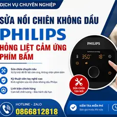 Sửa Nồi Chi&ecirc;n Kh&ocirc;ng Dầu Philips Hỏng Cảm Ứng | Liệt Ph&iacute;m Bấm
